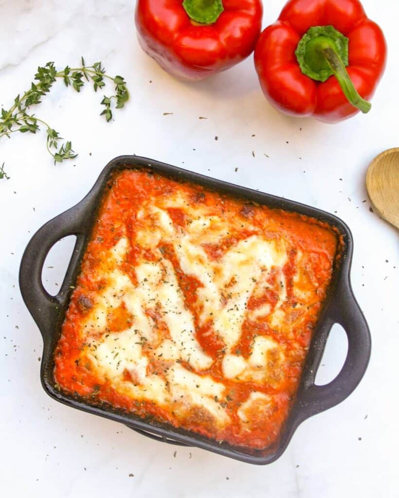 Gnocchi met geroosterde paprika saus